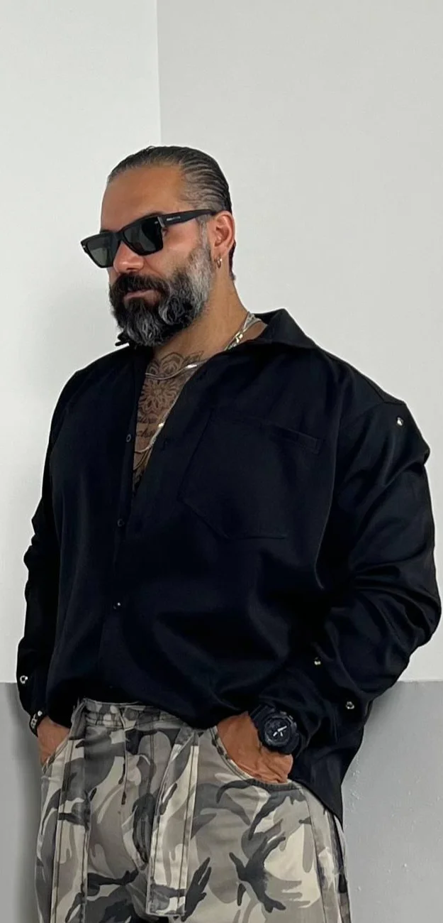 پیراهن آستین پانچ پارچه پرادا کد (30)